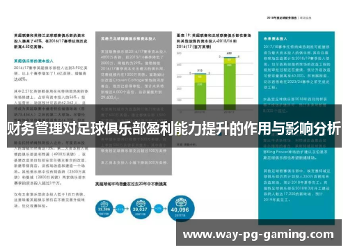 财务管理对足球俱乐部盈利能力提升的作用与影响分析 财务管理对足球俱乐部盈利能力提升的作用与影响分析